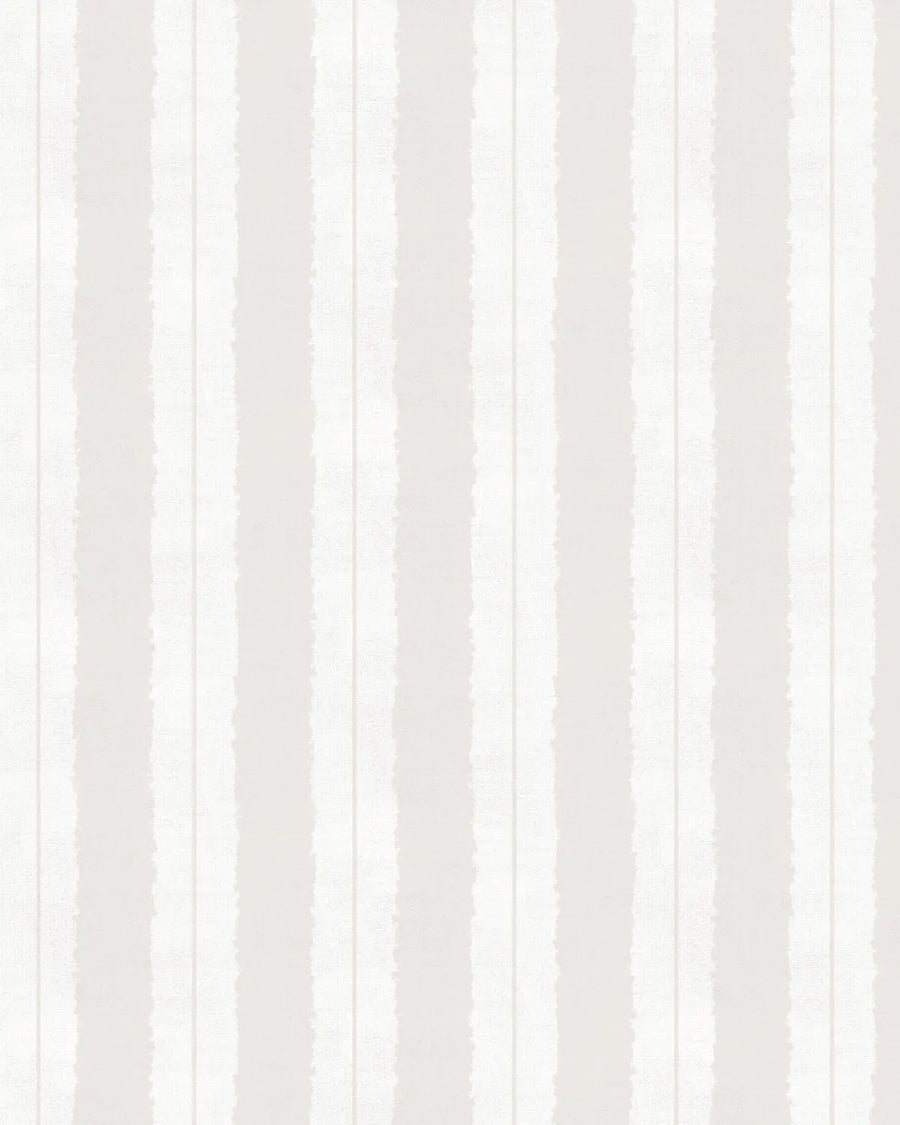 Painterly Stripes In Oatmeal Grey Wallpaper from Olive et Oriel where you can shop wallpaper and artworks online