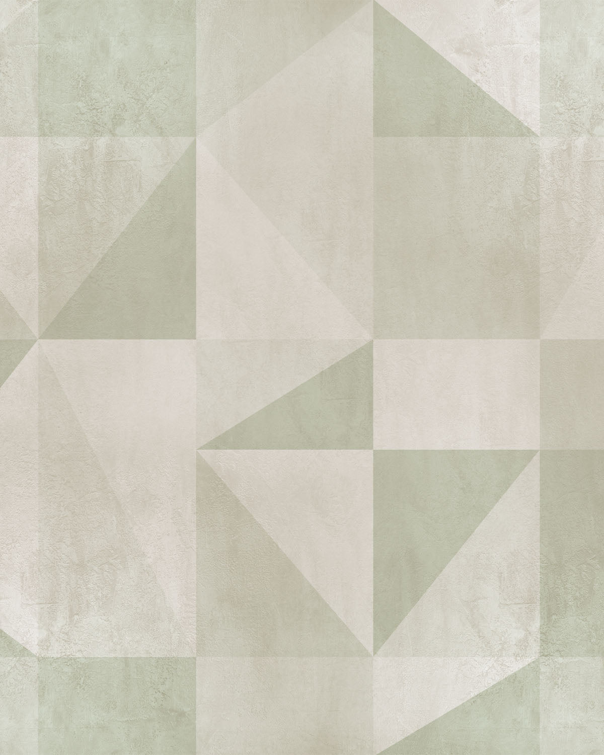 Venetian Geo Mural Sage Green Wallpaper