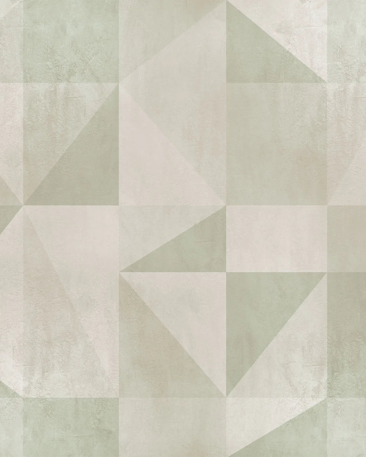 Venetian Geo Mural Sage Green Wallpaper from Olive et Oriel where you can shop wallpaper and artworks online