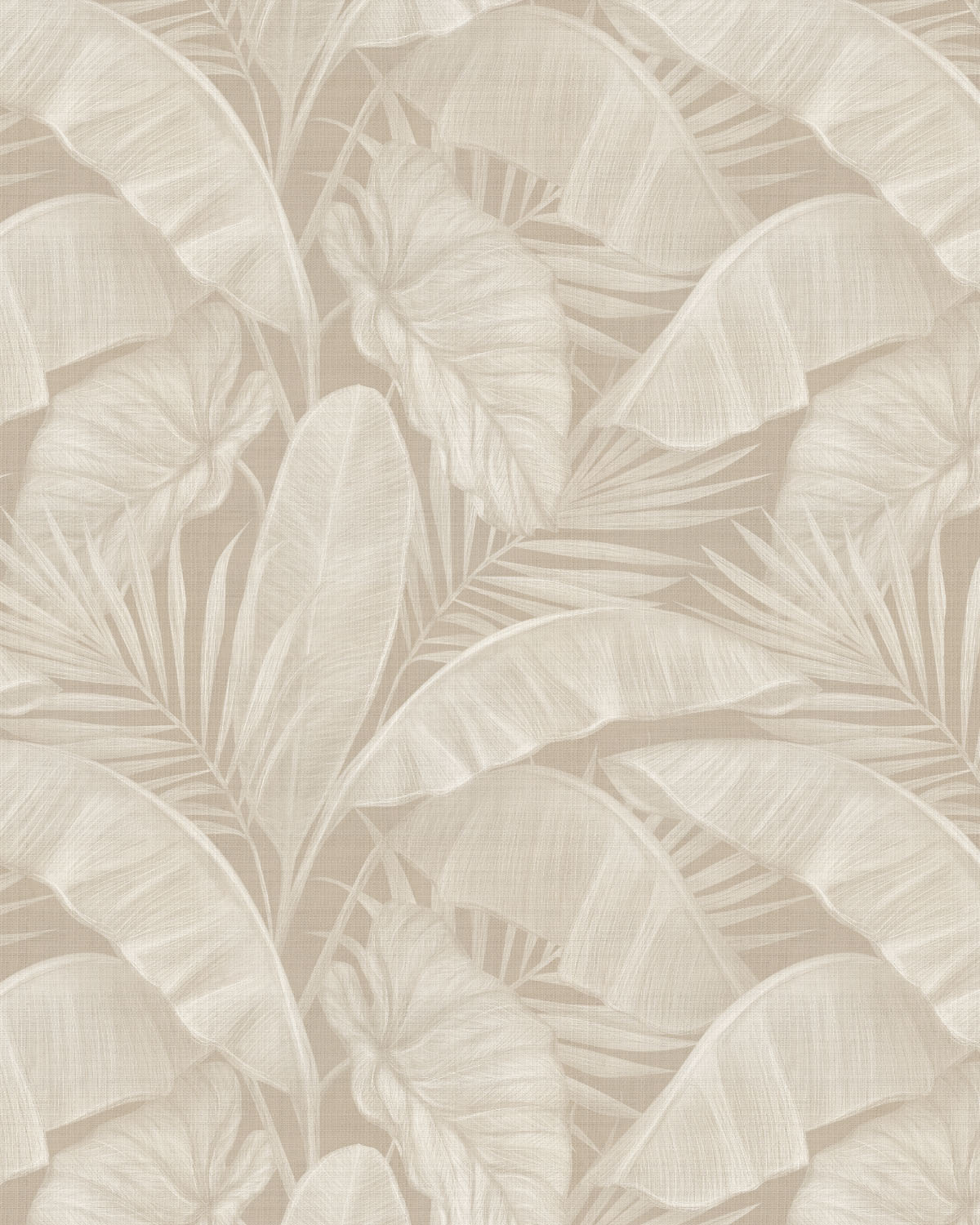 Escape to the Tropics Beige Wallpaper