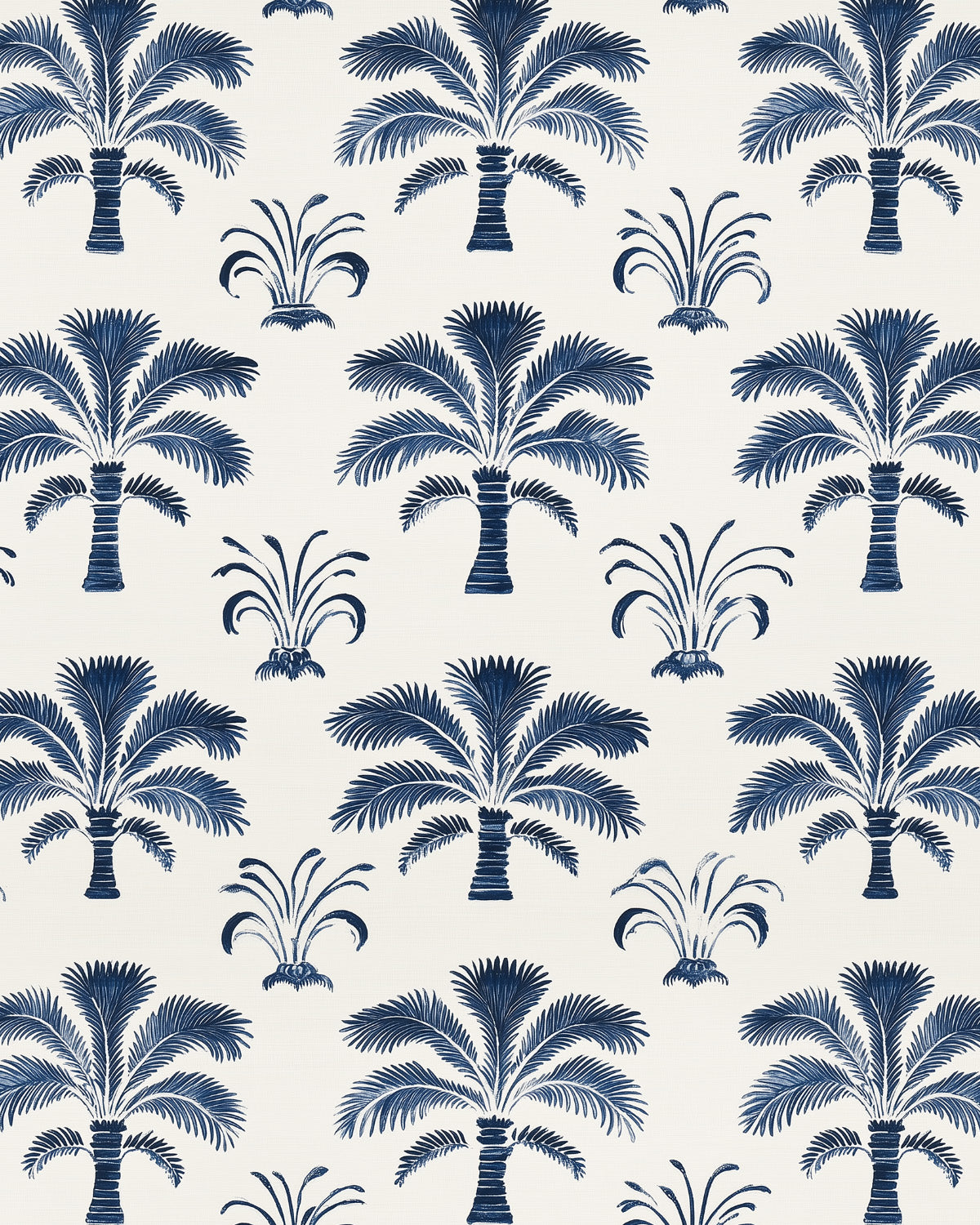 Indigo Colonial Plantation Wallpaper