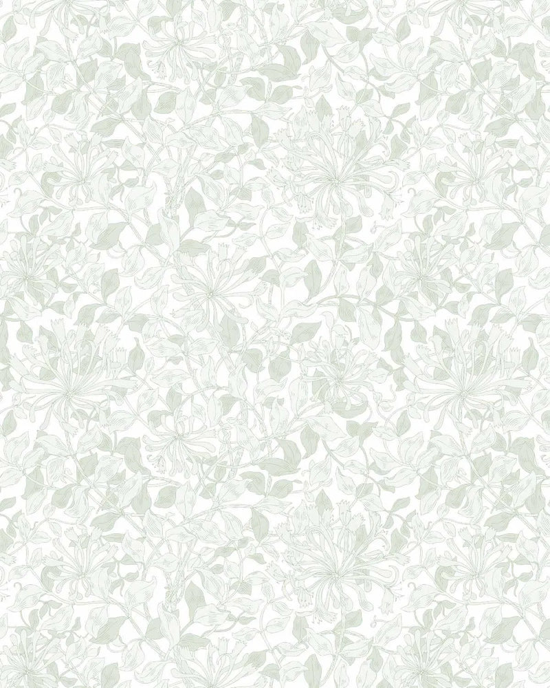 Leafy Layers Sage Green Wallpaper from Olive et Oriel where you can shop wallpaper and artworks online