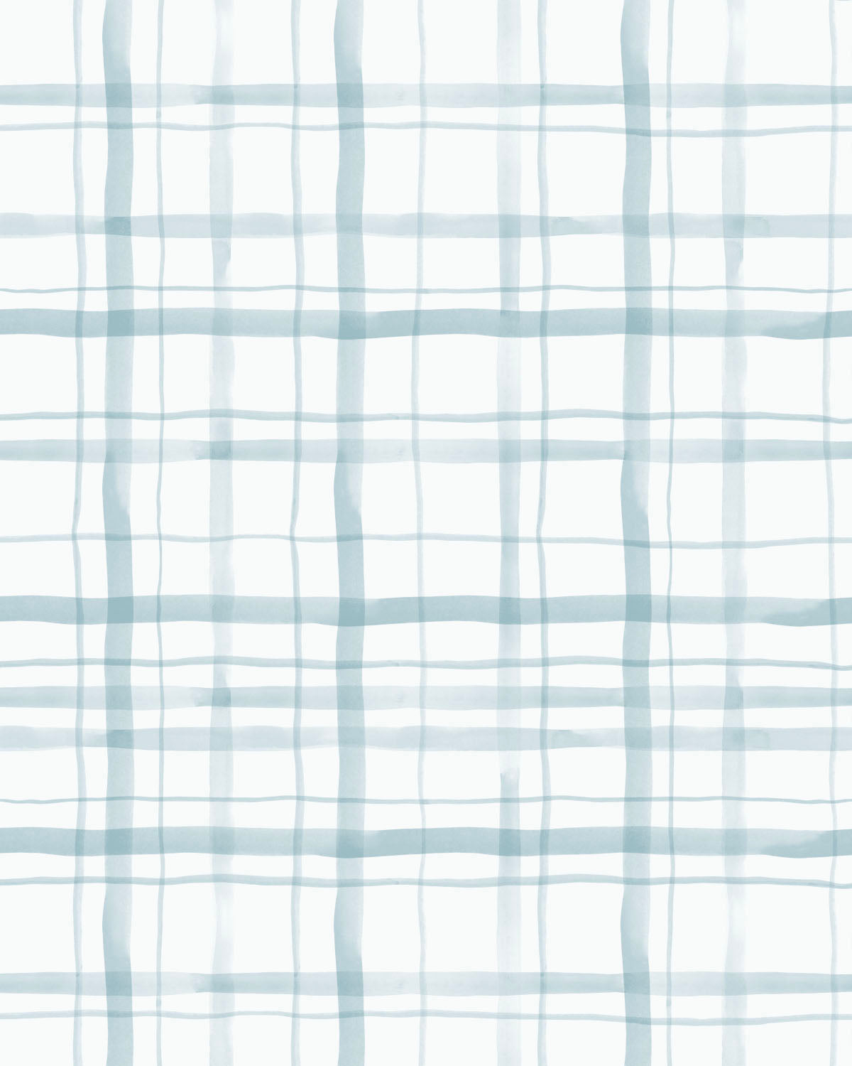 Watercolour Plaid Blue Wallpaper