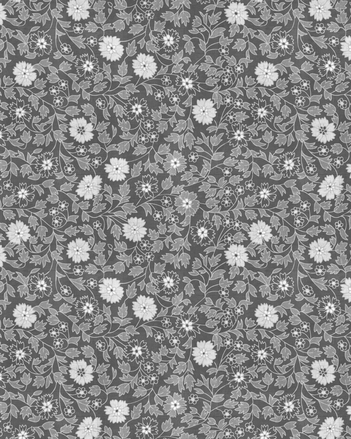 Petite Florals Black & White Wallpaper from Olive et Oriel where you can shop wallpaper and artworks online