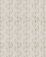 Dotted Leaves in Warm Grey & Beige Wallpaper