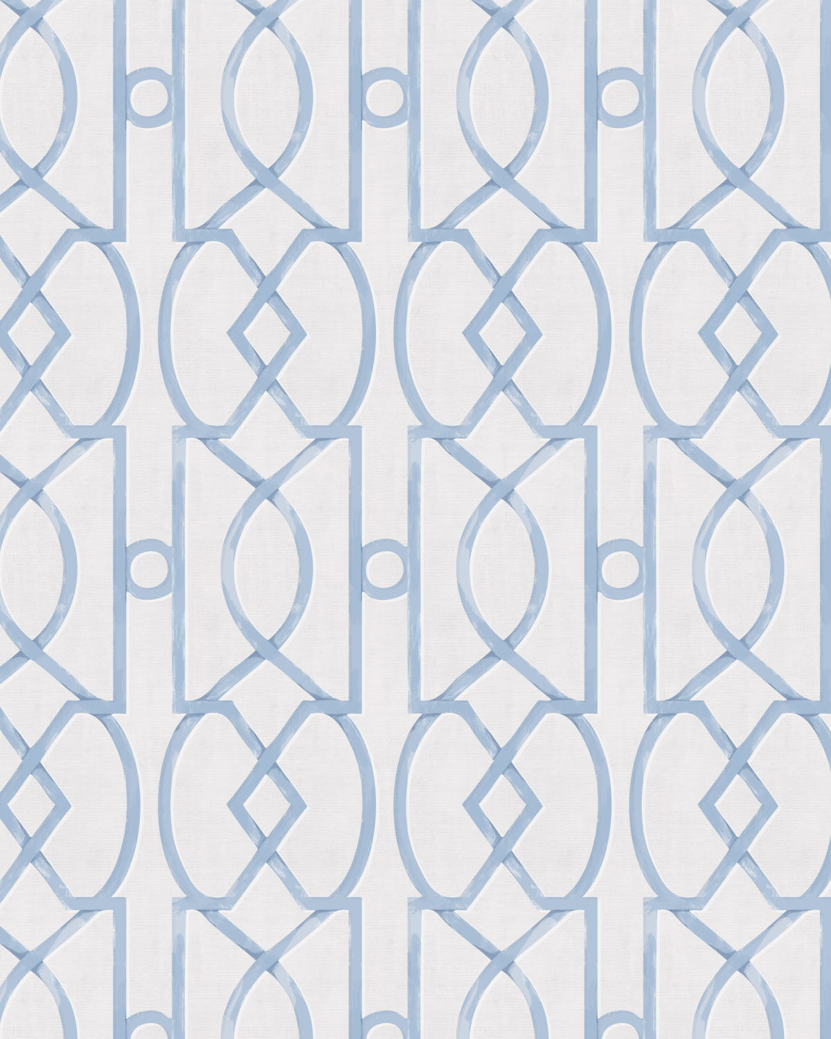 Trellis Luxe in Heritage Blue Wallpaper