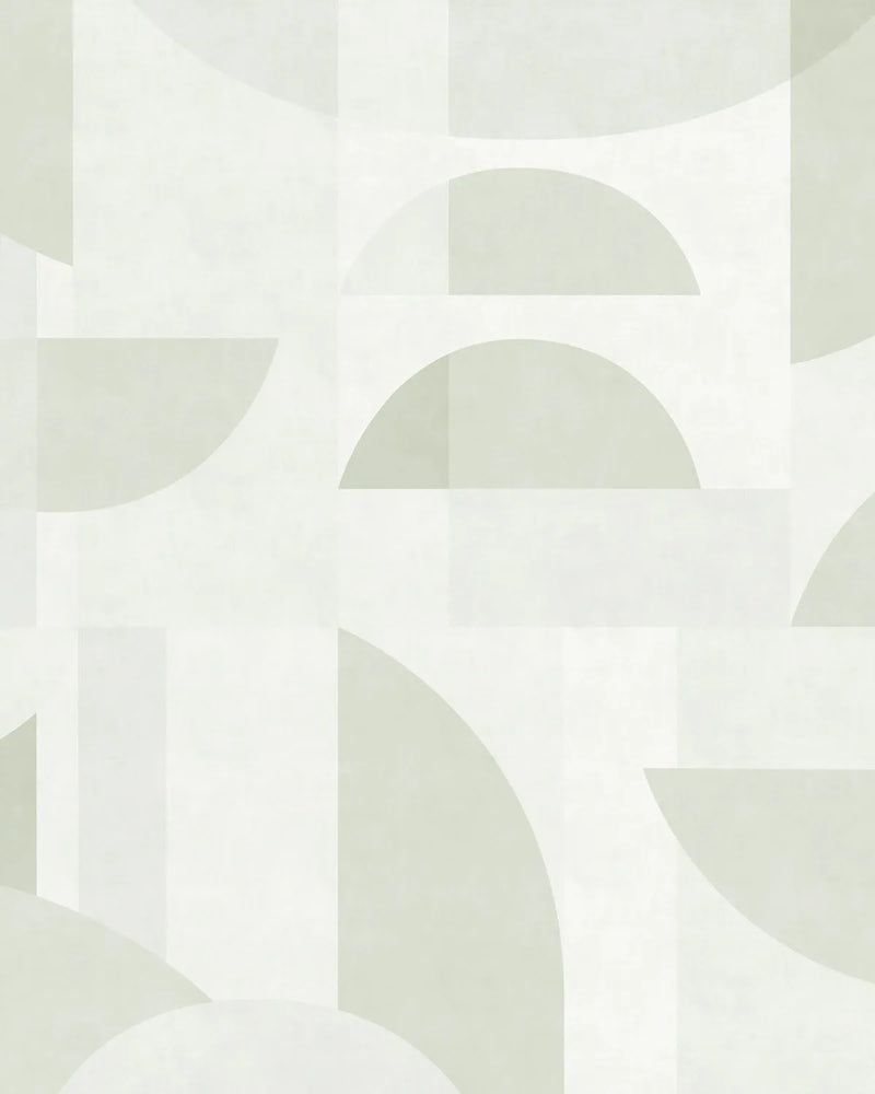 Arc Mural Sage Green Wallpaper from Olive et Oriel where you can shop wallpaper and artworks online
