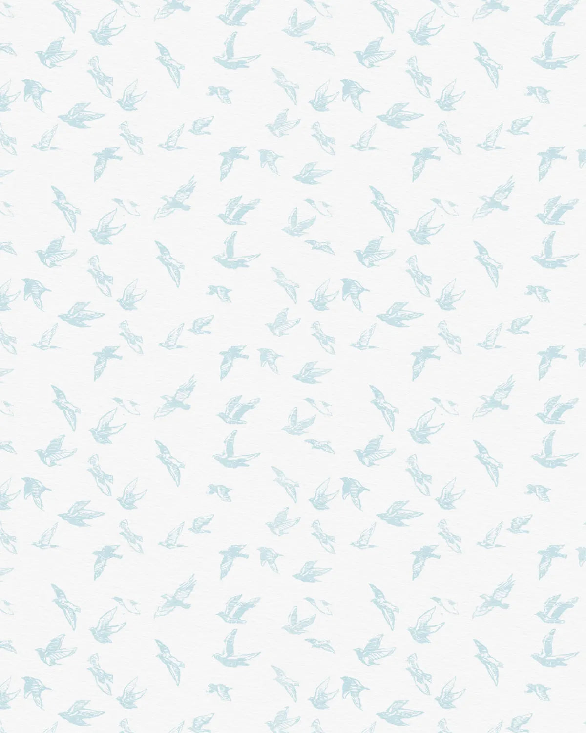 Birds of a Feather in Soft Blue Wallpaper from Olive et Oriel where you can shop wallpaper and artworks online
