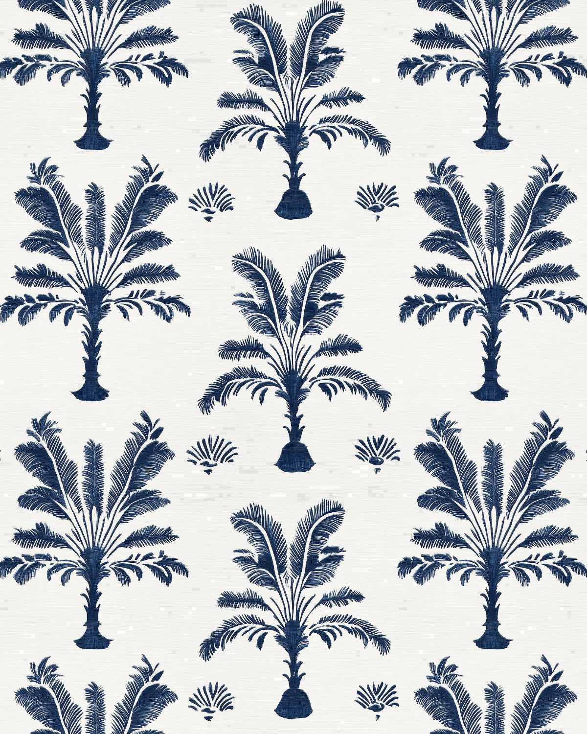 Midnight Colonial Palms Wallpaper