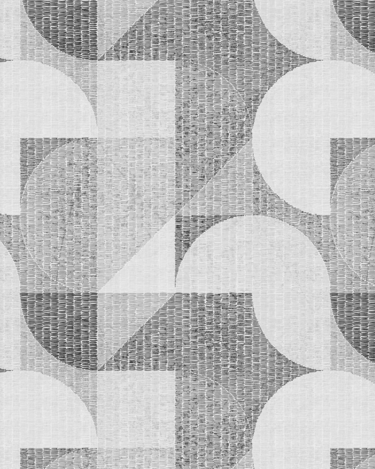 Cutting Shapes Black & White Wallpaper