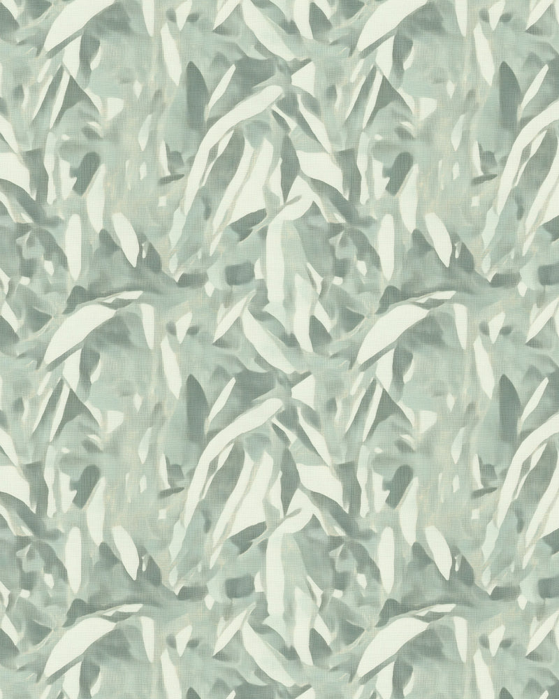 Canopy in Sage Green Commercial Vinyl Wallcovering