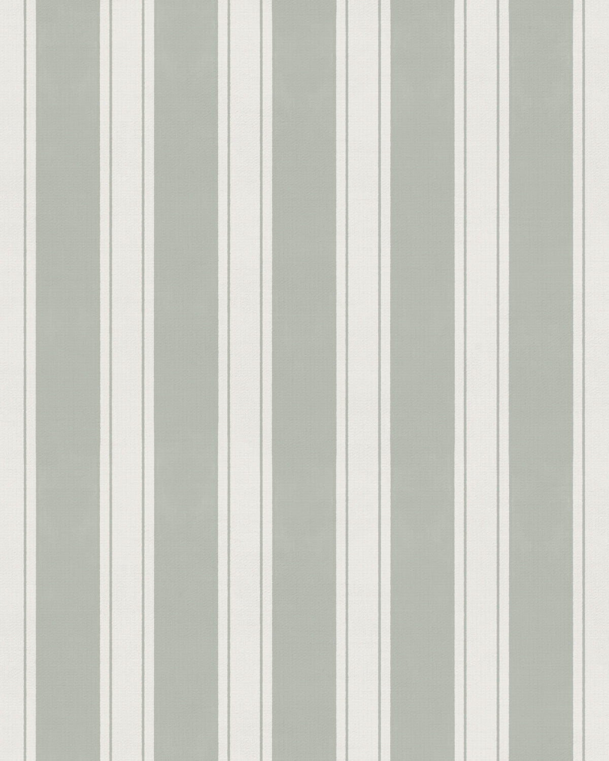 Country Stripe Eucalyptus Green Wallpaper