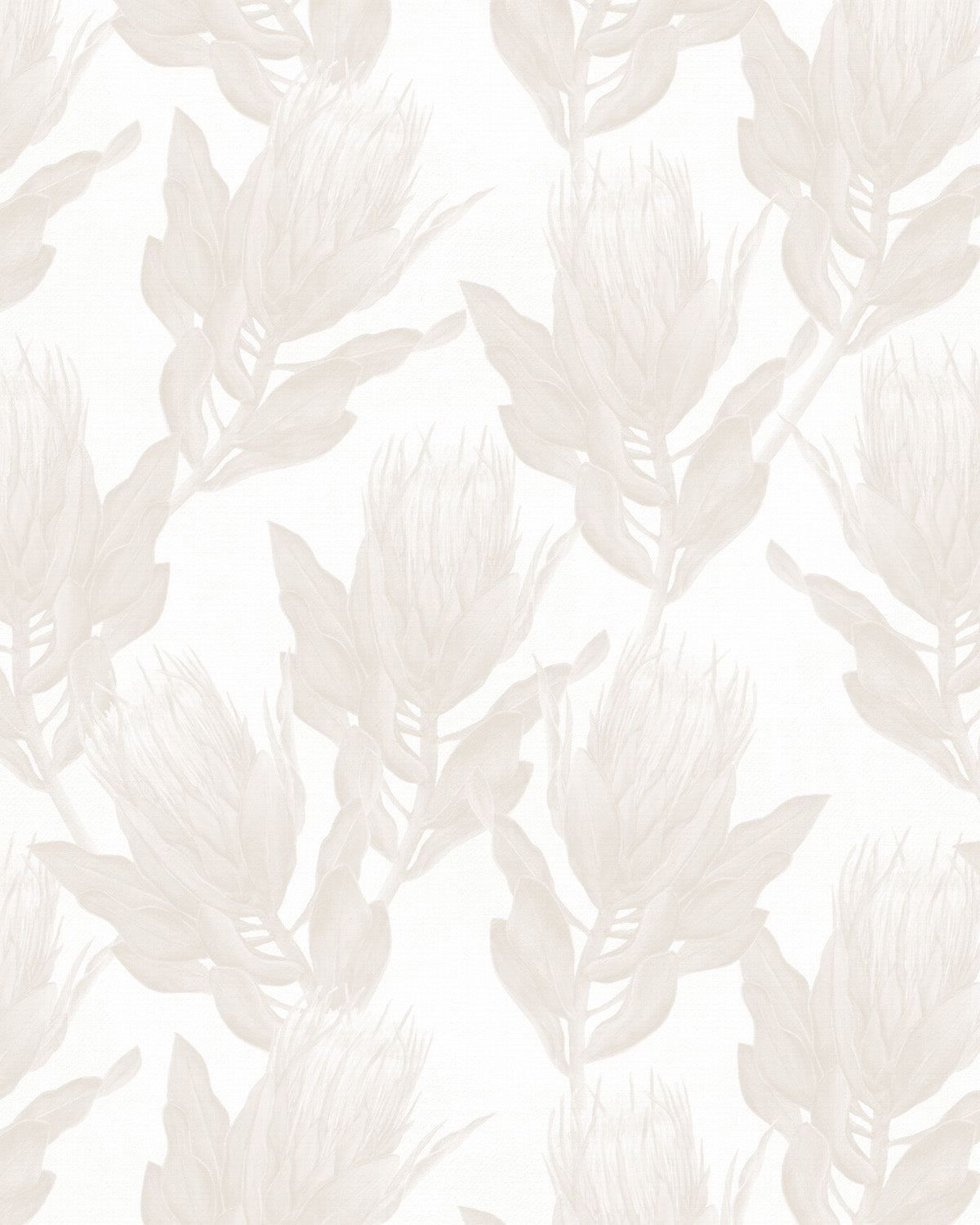 Protea Luxe in Beige Wallpaper