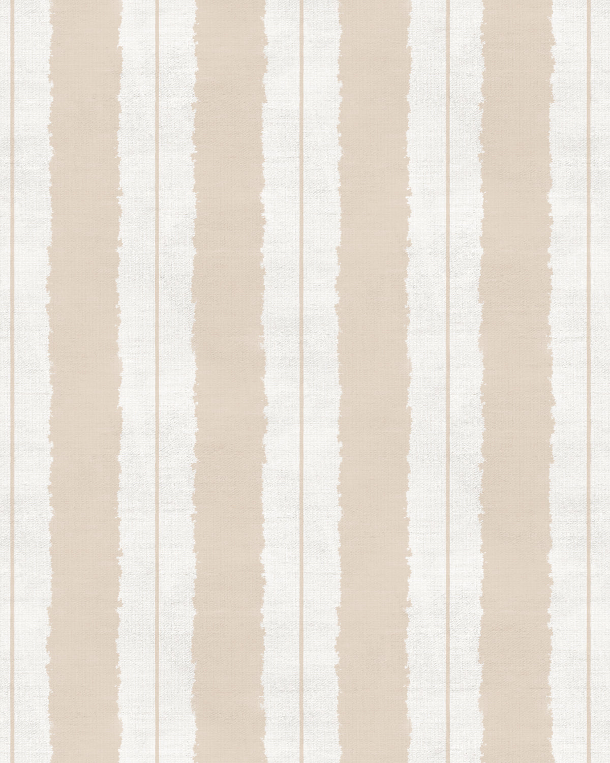 Painterly Stripes In Beige and Cream Wallpaper