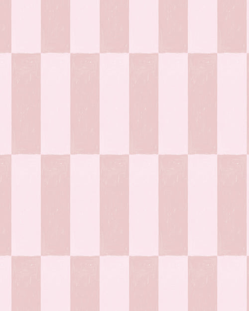Cabarita Check in Pink Wallpaper