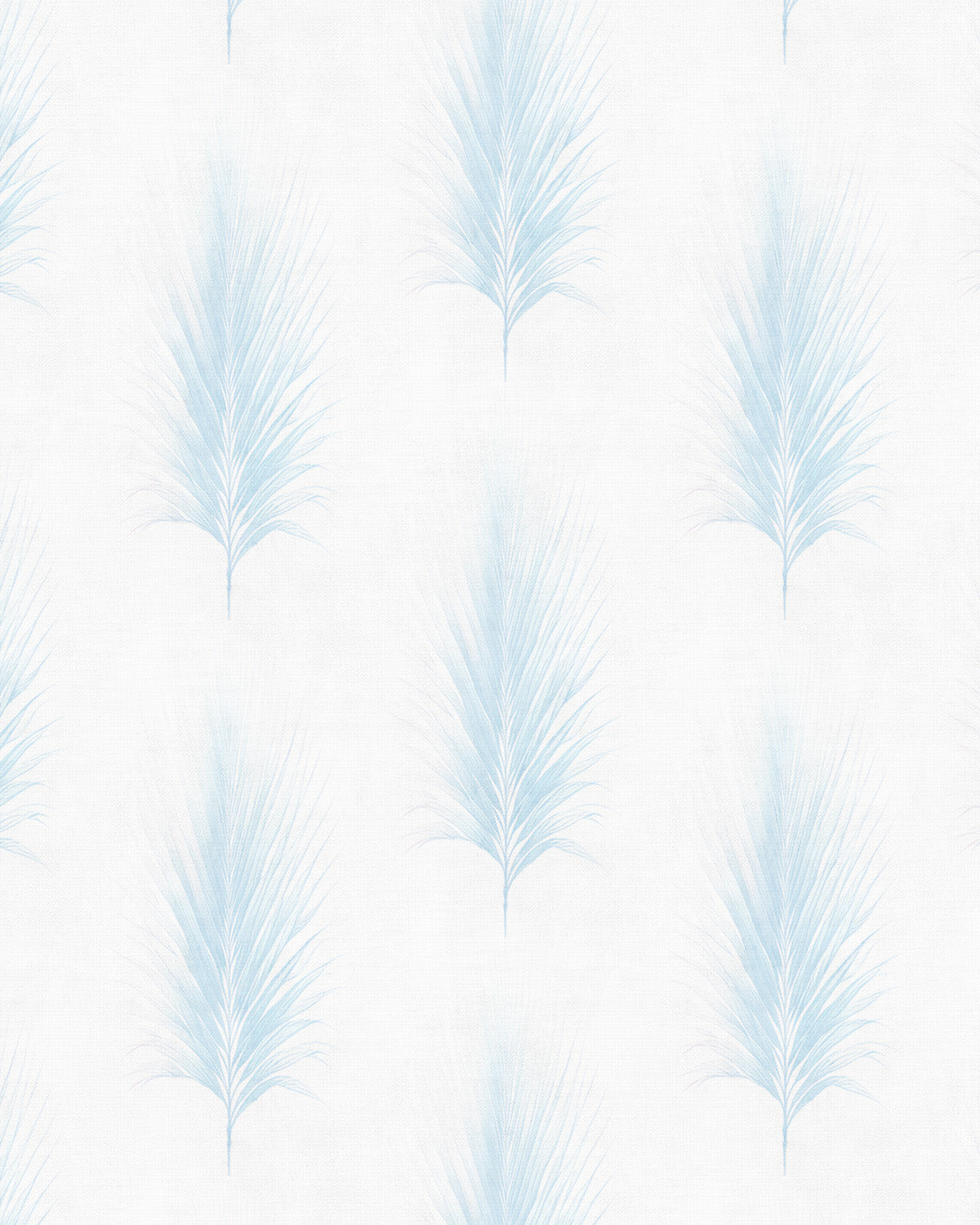 Soft Coastal Fan Palm in Light Blue Wallpaper