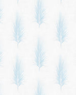 Soft Coastal Fan Palm in Light Blue Wallpaper