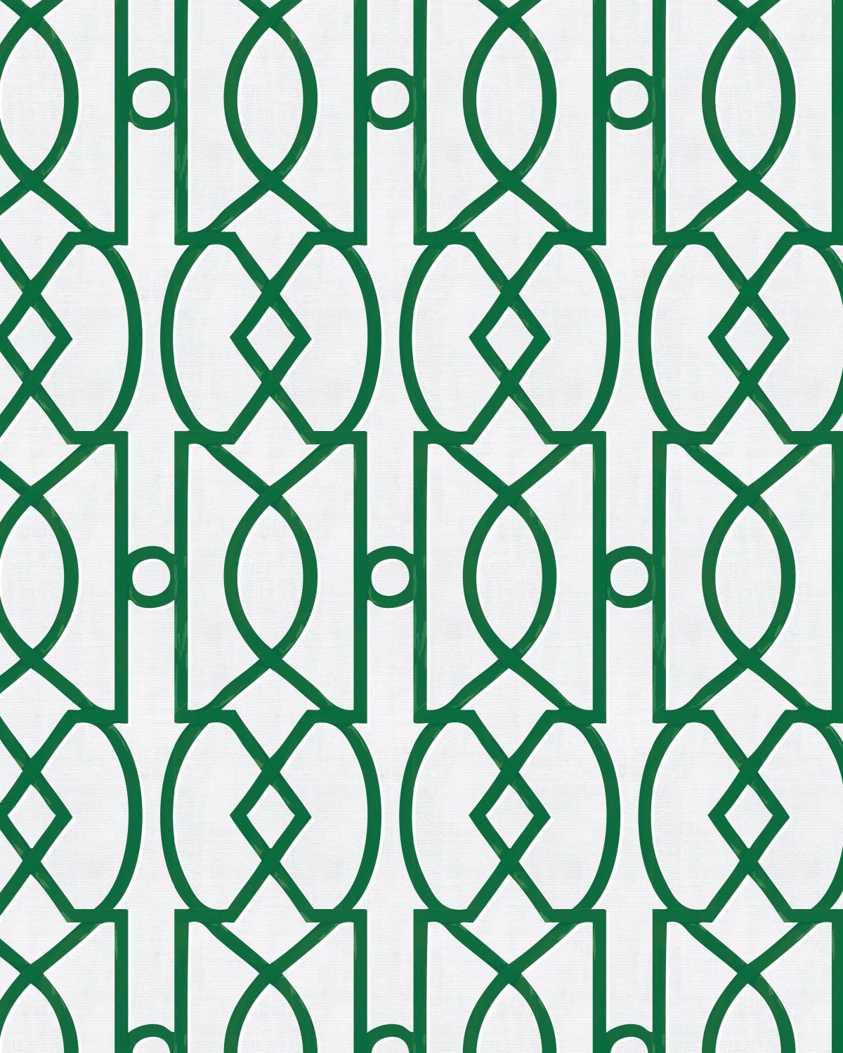 Trellis Luxe in Forest Green Wallpaper