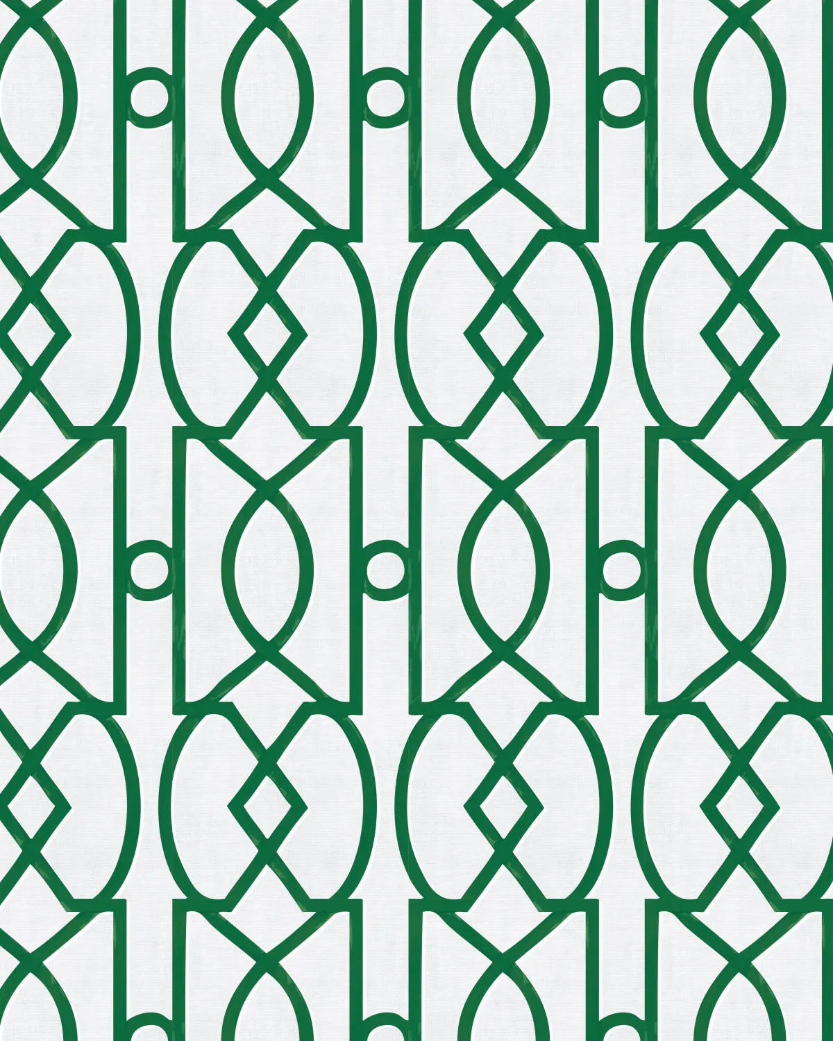 Trellis Luxe in Forest Green Wallpaper from Olive et Oriel where you can shop wallpaper and artworks online