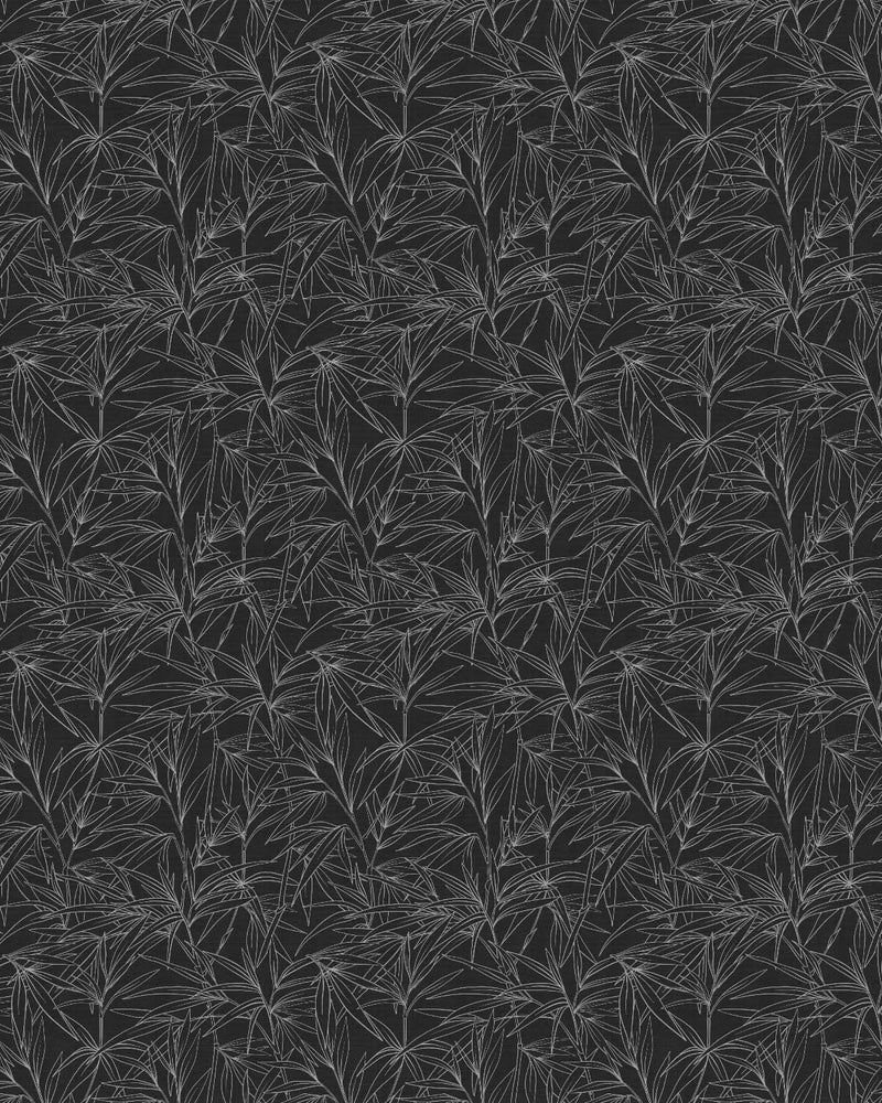 Bamboo Luxe Black & White Wallpaper
