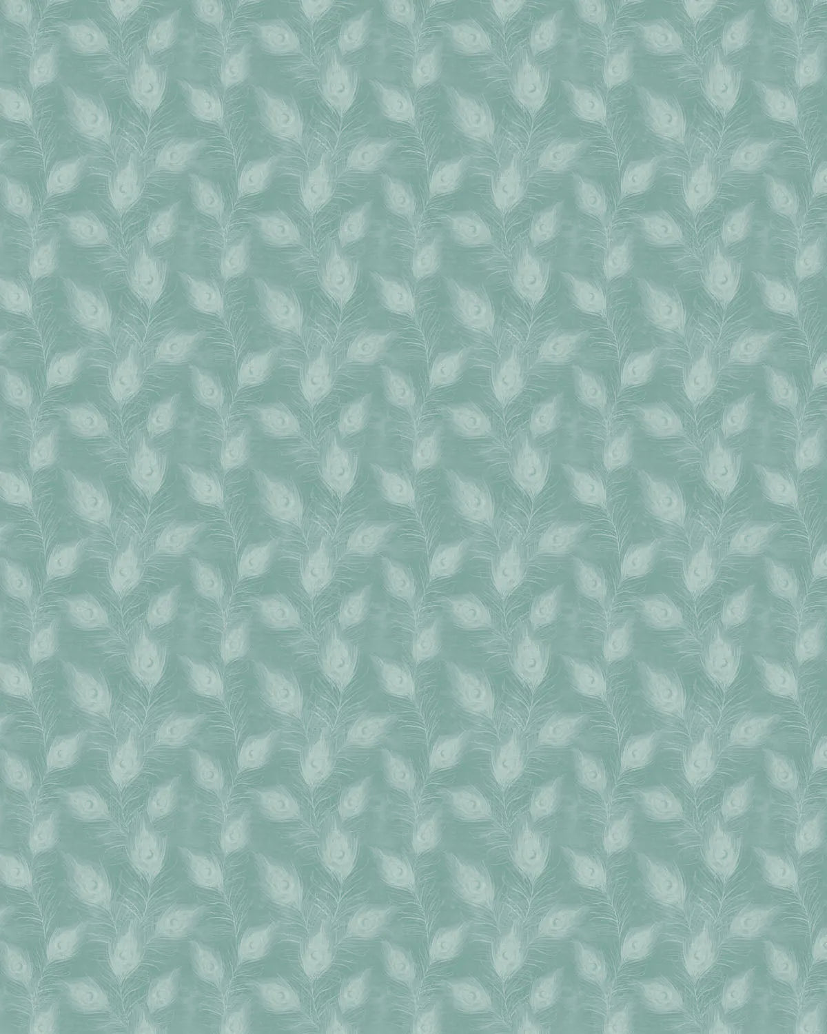 Luxe Feathers Emerald Green Wallpaper from Olive et Oriel where you can shop wallpaper and artworks online