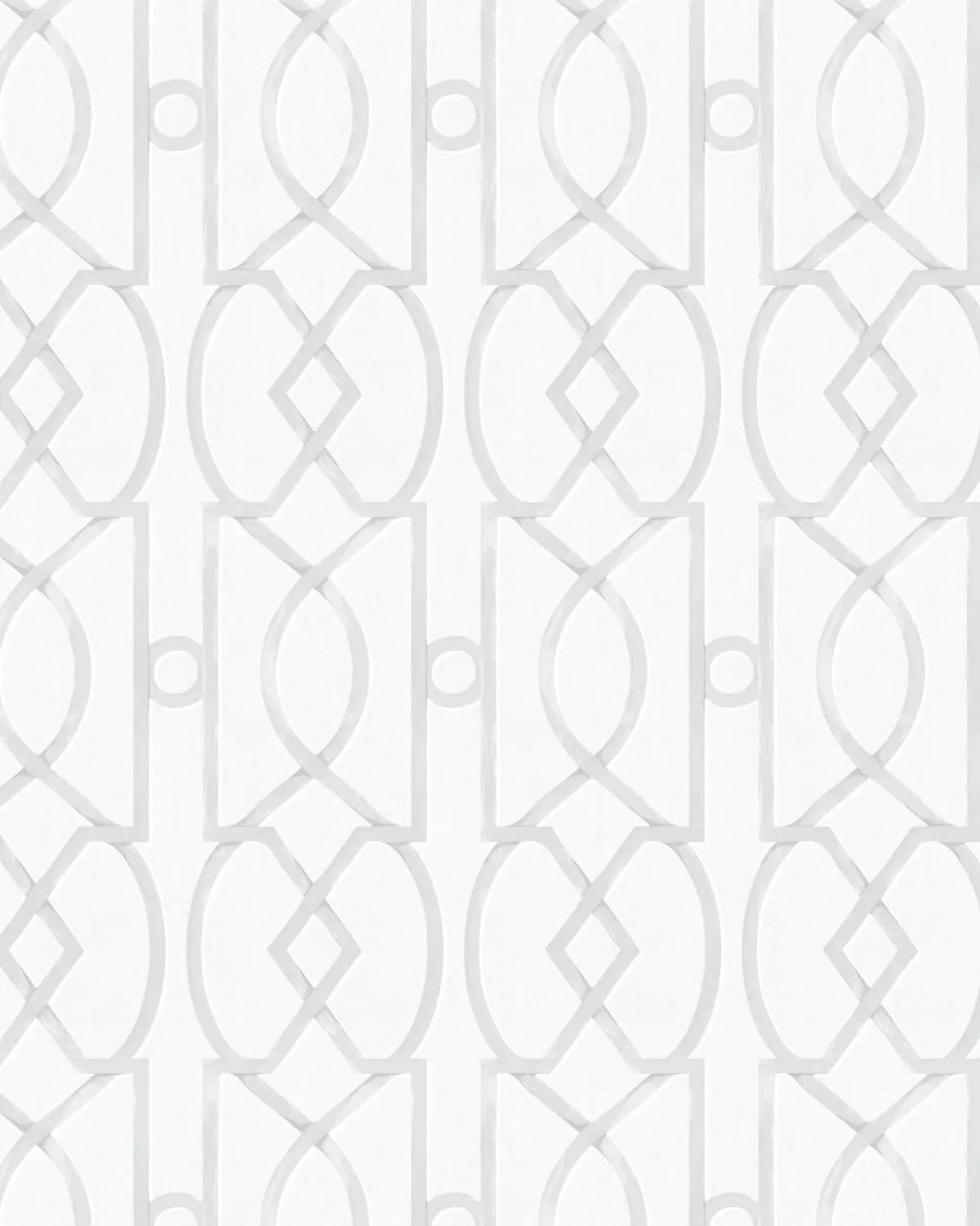 Trellis Luxe in Soft Grey Wallpaper from Olive et Oriel where you can shop wallpaper and artworks online