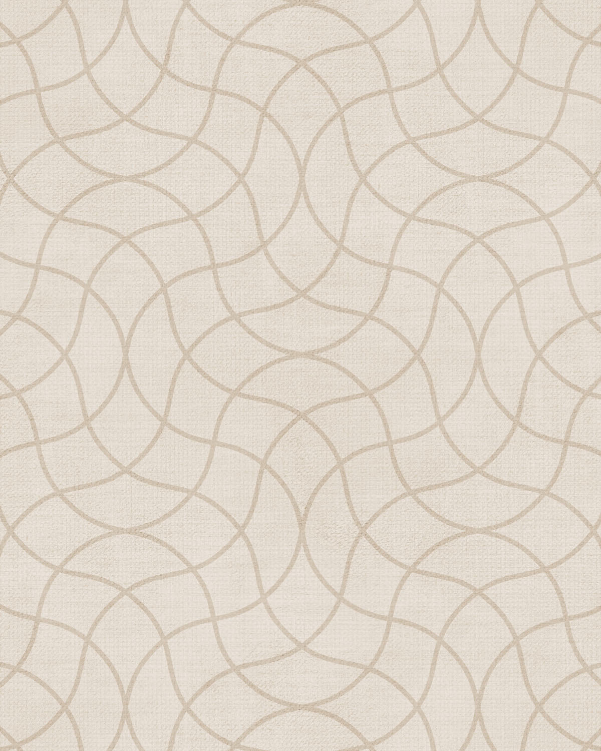 Wavey Check Beige Wallpaper