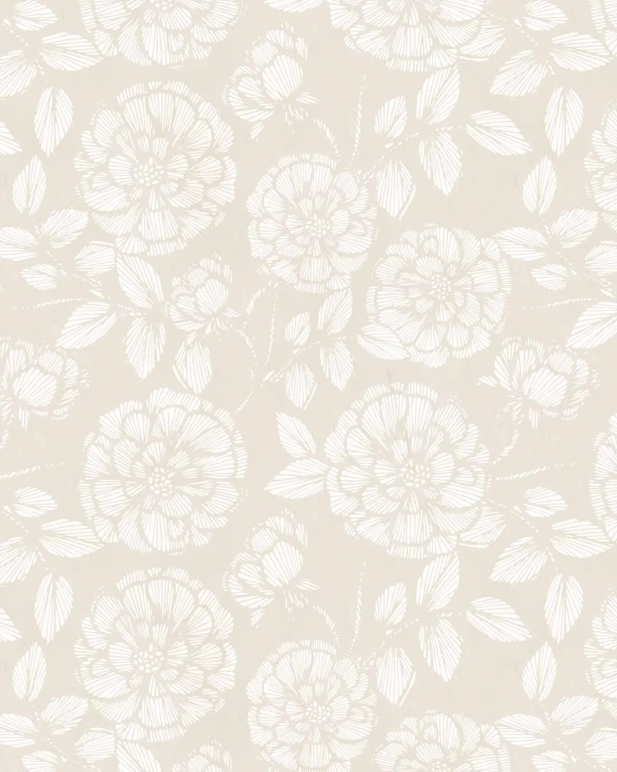 French Country Rose Beige Wallpaper from Olive et Oriel where you can shop wallpaper and artworks online