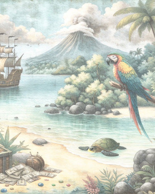 Pirates of Paradise Bay Wallpaper Mural