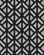 Modern Geo Arrow Black & White Wallpaper