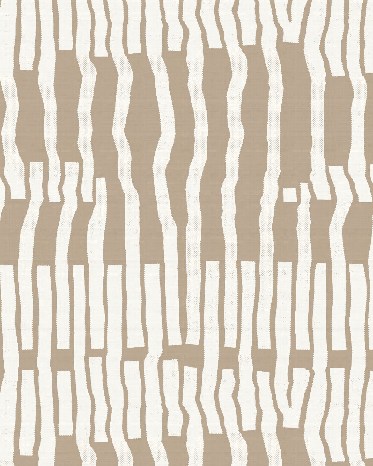 Sound Waves Beige Wallpaper