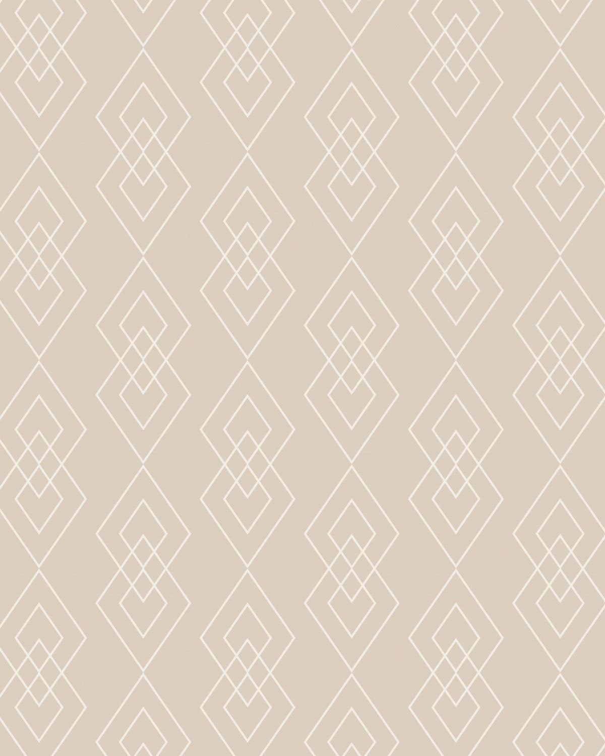 Diamond Geo Beige Wallpaper