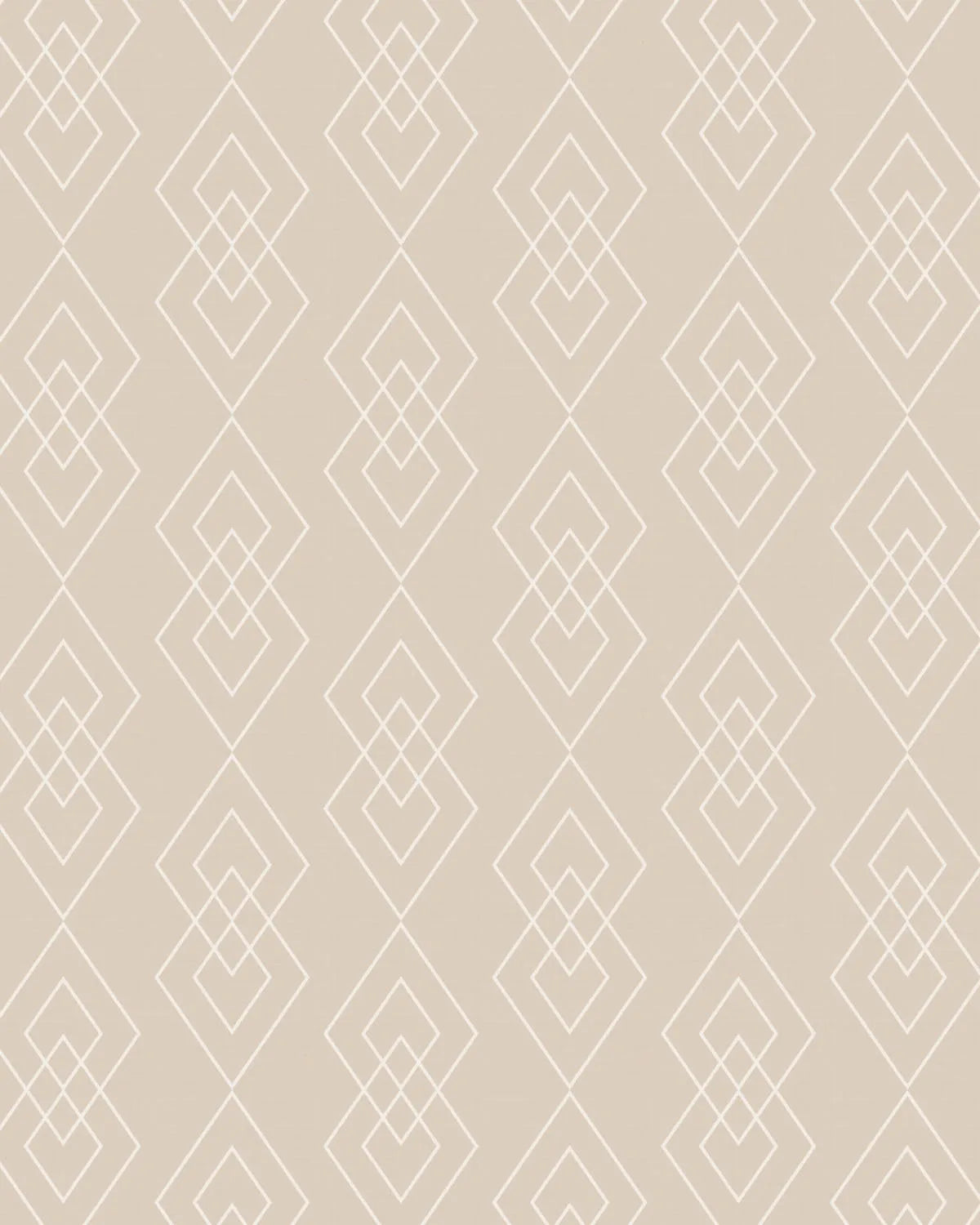 Diamond Geo Beige Wallpaper from Olive et Oriel where you can shop wallpaper and artworks online