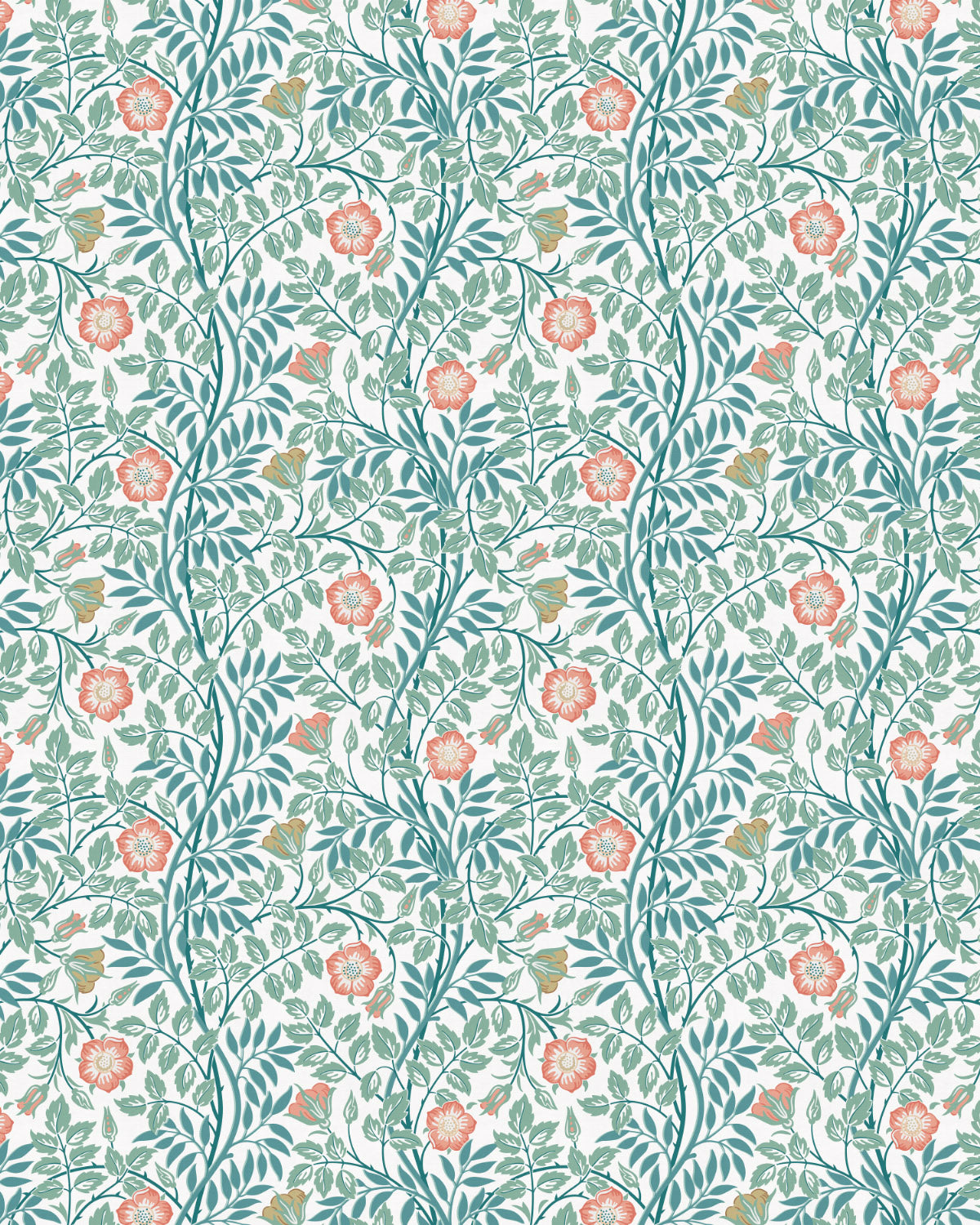 Luxe Vintage Floral Wallpaper