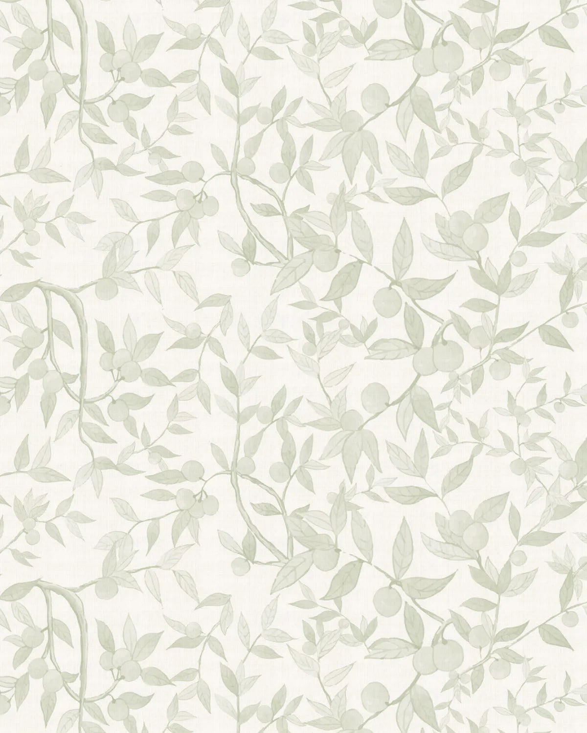 Citrus Tree Luxe in Sage Green Wallpaper from Olive et Oriel where you can shop wallpaper and artworks online
