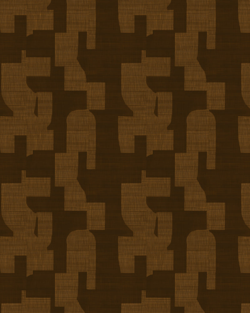 Hotham in Chocolate Brown Commercial Vinyl Wallcovering