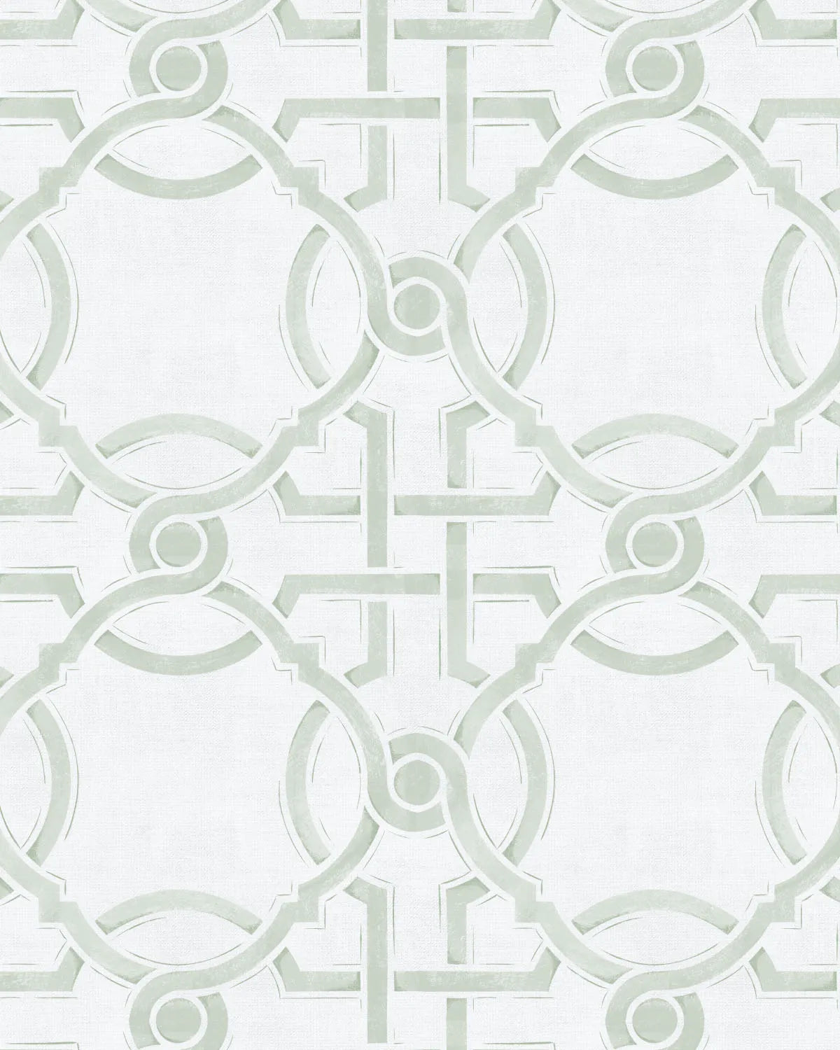 Sketched Trellis in Sage Green Wallpaper from Olive et Oriel where you can shop wallpaper and artworks online