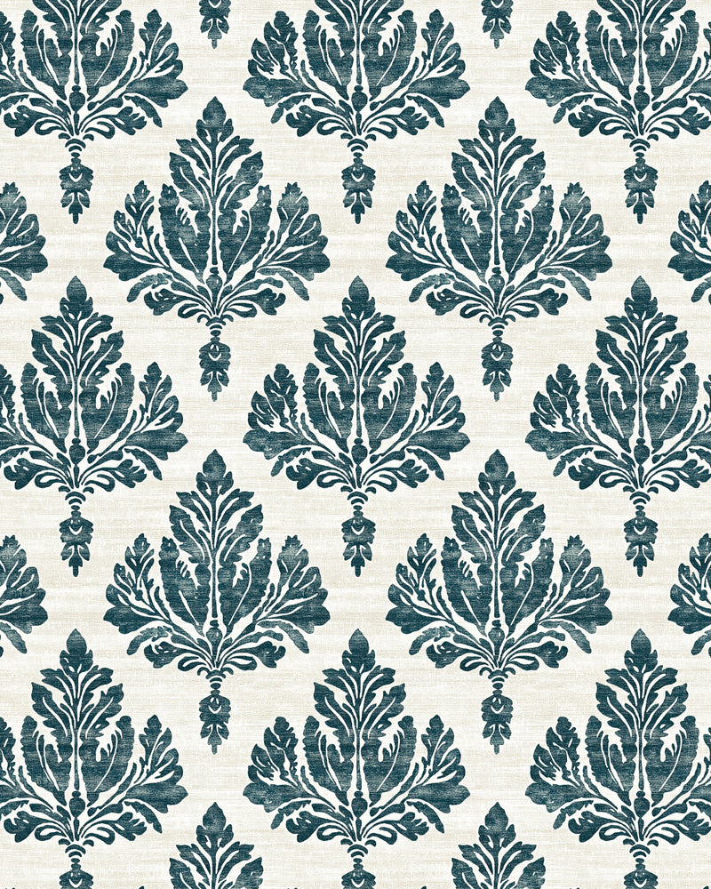 Court Colonial Blue Wallpaper