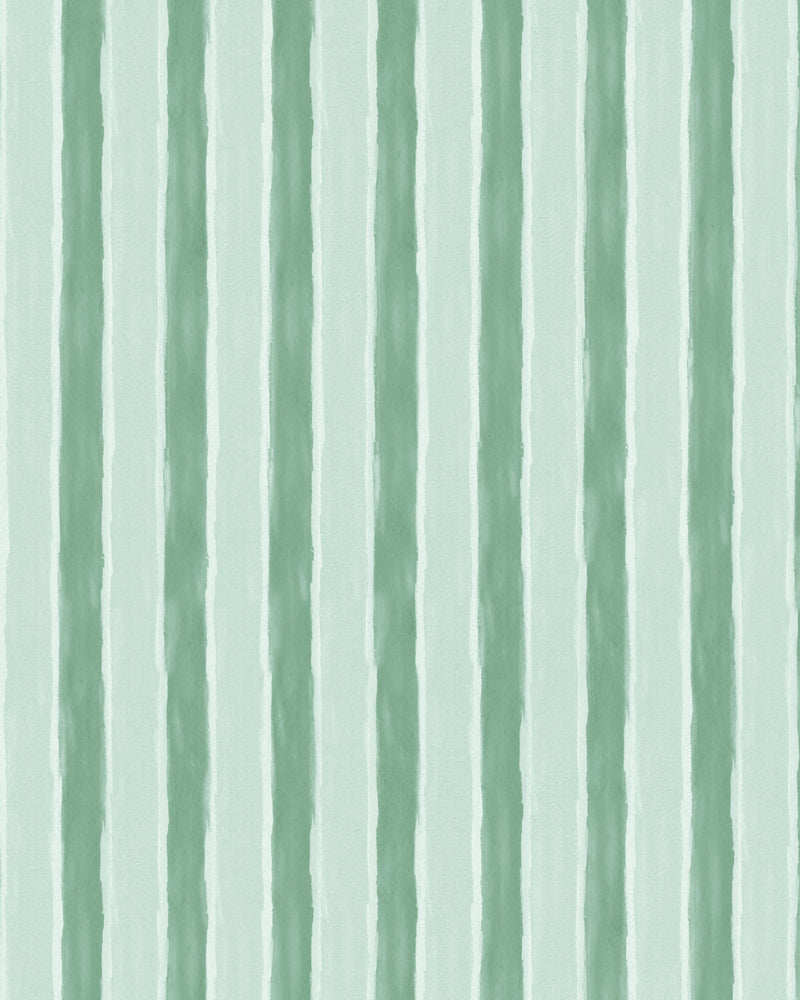 Bold Green Stripe Wallpaper