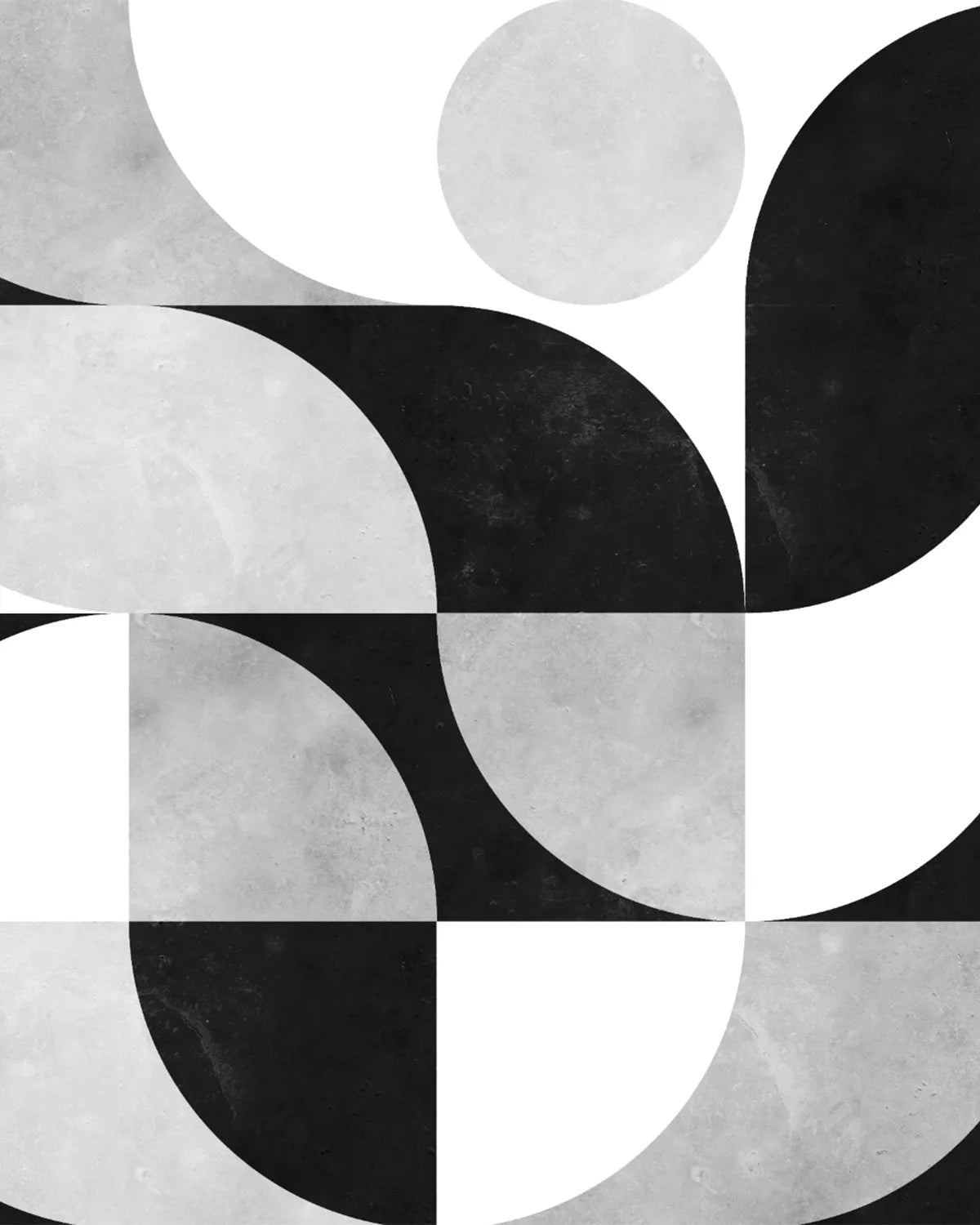 Movement Mural Black & White Wallpaper from Olive et Oriel where you can shop wallpaper and artworks online