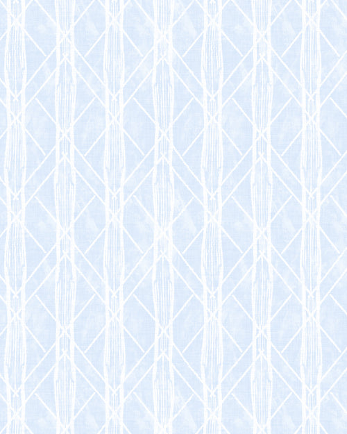 Organic Stripe in Light Blue Wallpaper