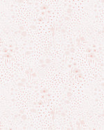 Dots & Flowers in Soft Pink Wallpaper