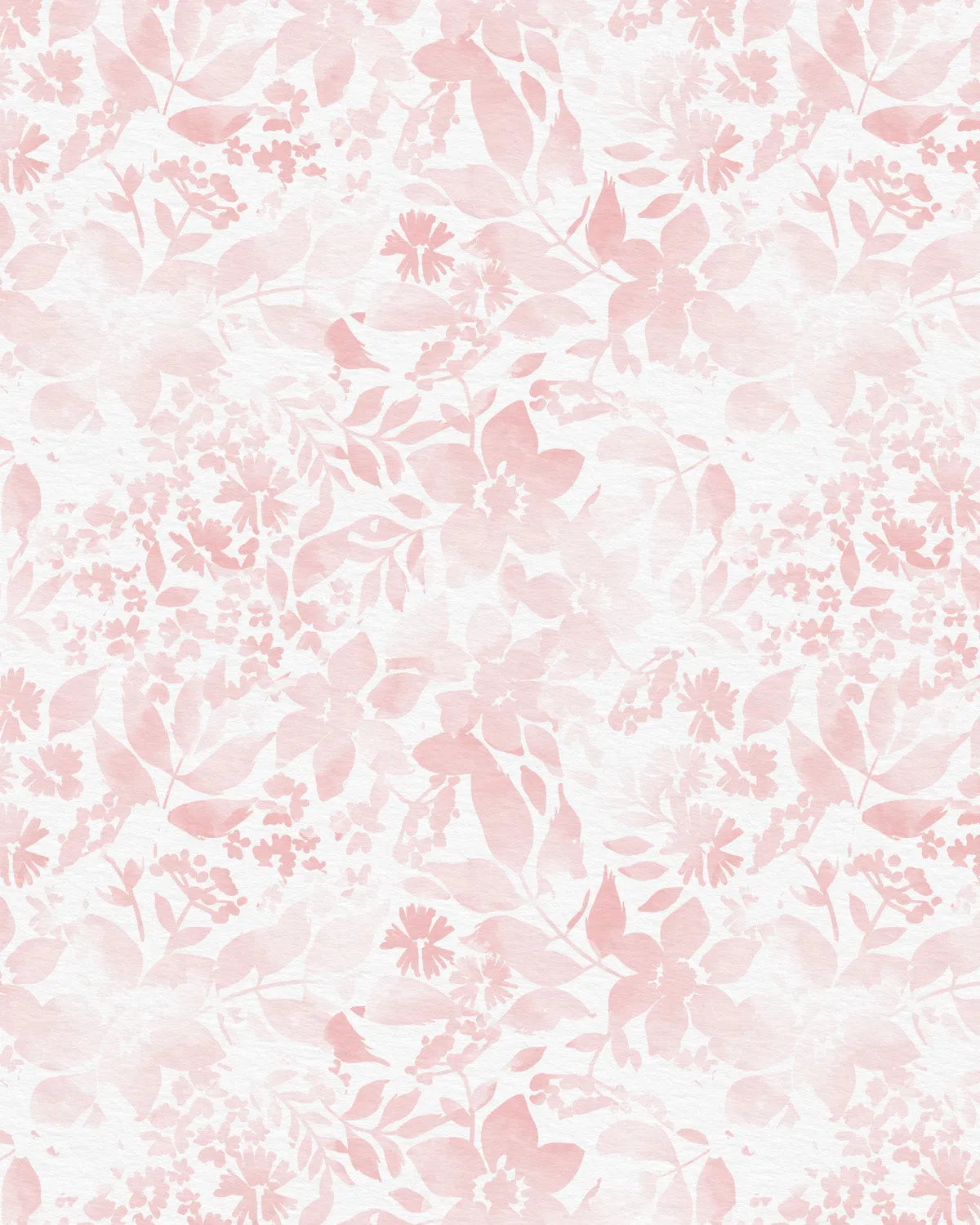 Watercolour Posy Soft Pink Wallpaper from Olive et Oriel where you can shop wallpaper and artworks online