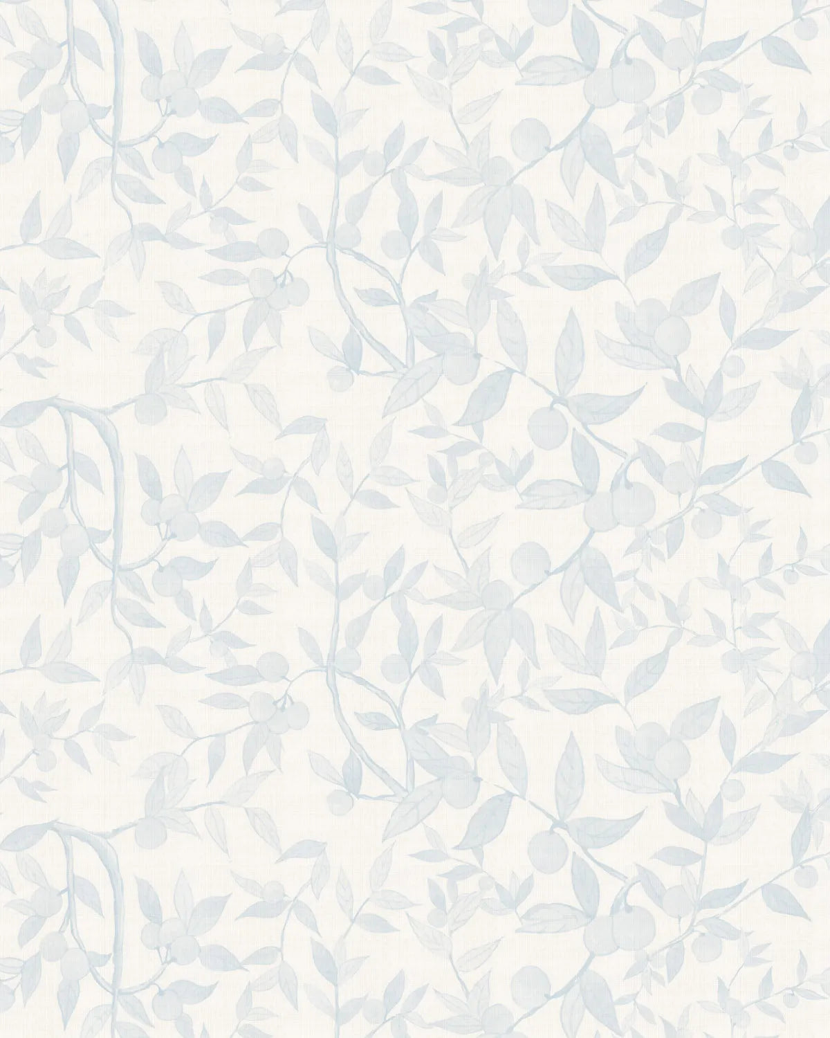 Citrus Tree Luxe in Soft Blue Wallpaper from Olive et Oriel where you can shop wallpaper and artworks online