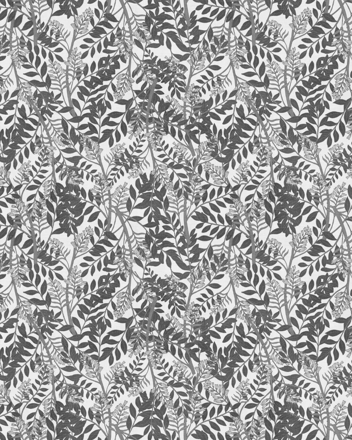 Lush Leaves Black & White Wallpaper from Olive et Oriel where you can shop wallpaper and artworks online