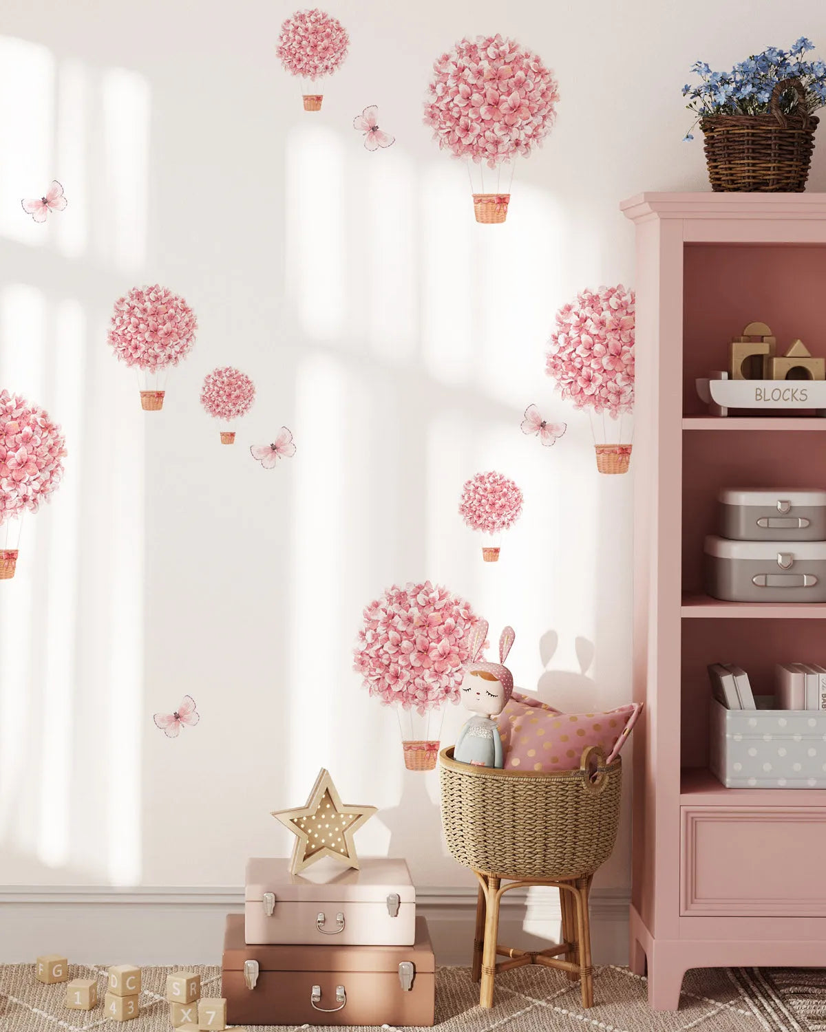 Floating Floral Decal Set from Olive et Oriel where you can shop wallpaper and artworks online