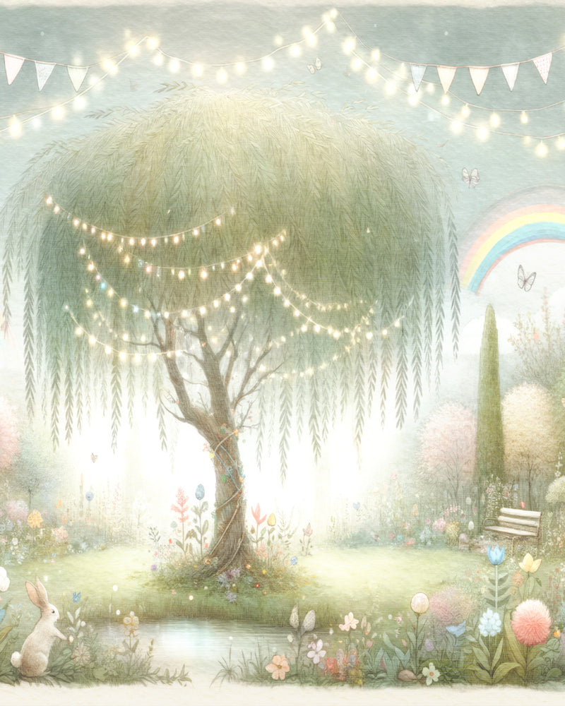 Twinkling Butterflies Retreat Wallpaper Mural from Olive et Oriel where you can shop wallpaper and artworks online