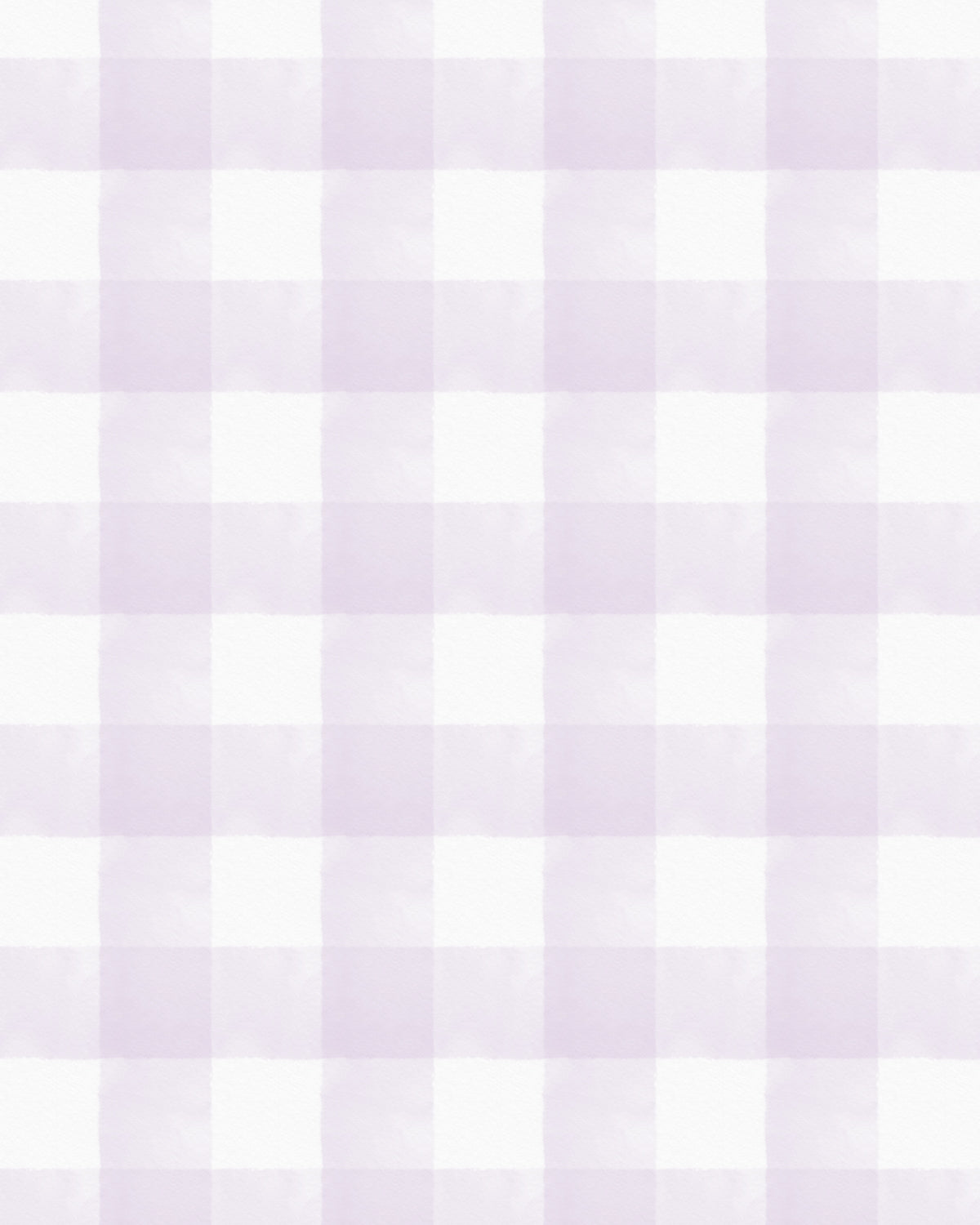 Watercolour Gingham in Lilac Purple Wallpaper