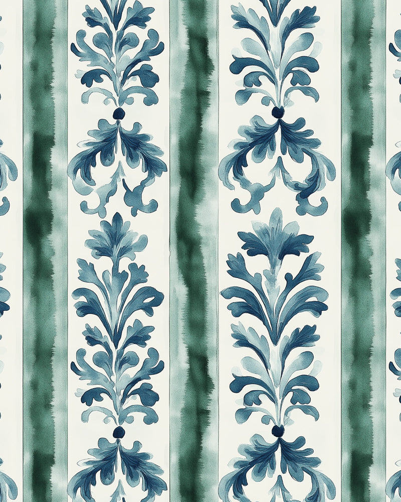 Venice Stripe Wallpaper from Olive et Oriel where you can shop wallpaper and artworks online