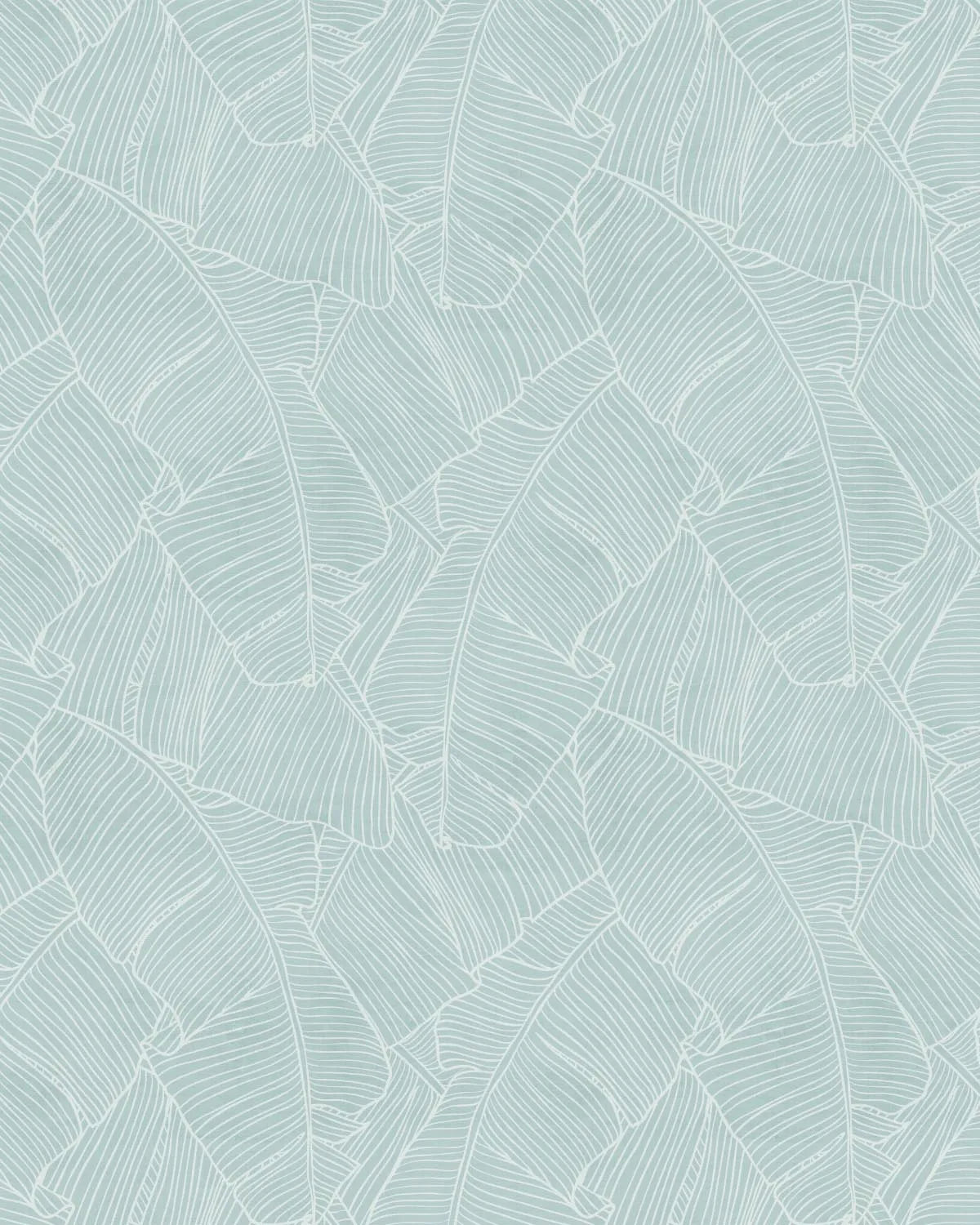 Palm Leaf Luxe Light Teal Blue Wallpaper from Olive et Oriel where you can shop wallpaper and artworks online